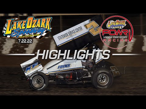 7.22.22 POWRi 305 Sprint Car Series Highlights | Lake Ozark Speedway