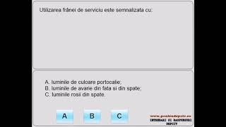 Utilizarea frânei de serviciu este semnalizată cu: screenshot 4