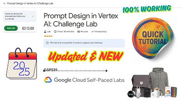 [NEW ] Prompt Design in Vertex AI: Challenge Lab [2025] || GSP519 #qwiklabs #arcade
