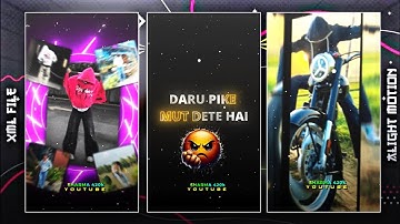 😎BADLA 2 LINE ATTITUDE XML FILE 😈BOY 2 LINE ATTITUDE XML😎New Attitude Xml File 😈#xml #attitude