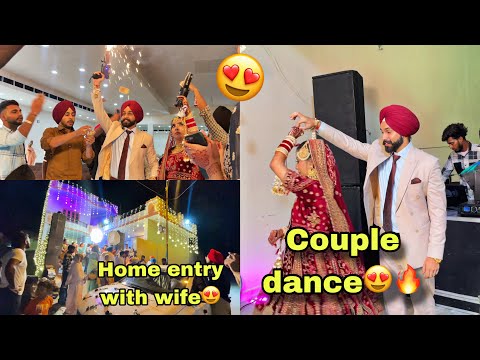 Wife First House Entry After Marriage Couple Dance ~ Prabh Marriage Buttar