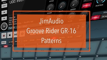JimAudio Groove Rider GR-16 - Tutorial Part 2: The Pattern