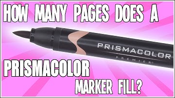 How Many Pages Does a Prismacolor Marker Fill!?