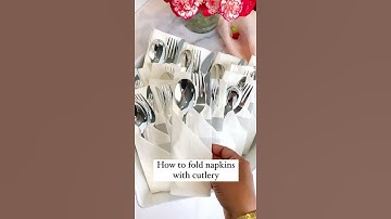 #shorts How to Fold a Napkin with Cutlery