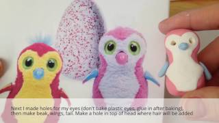 Tutorial: Make Your Own Mini Polymer Clay Hatchimals