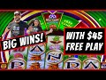 🐼IT ALL STARTED WITH ONLY $45 FREE PLAY! EPIC LINE HITS $10 BETS WONDER 4 WILD PANDA SLOT MACHINE!
