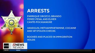 Three arrested in Minden after gun, drugs, and nearly $150,000 in stolen checks found during traffic