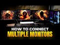 How to setup three monitors with one PC | HINDI