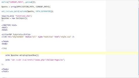 Advanced PHP - Setting include paths and Loops