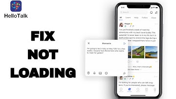 How To Fix And Solve Not Loading On Hello Talk App | Final Solutionte