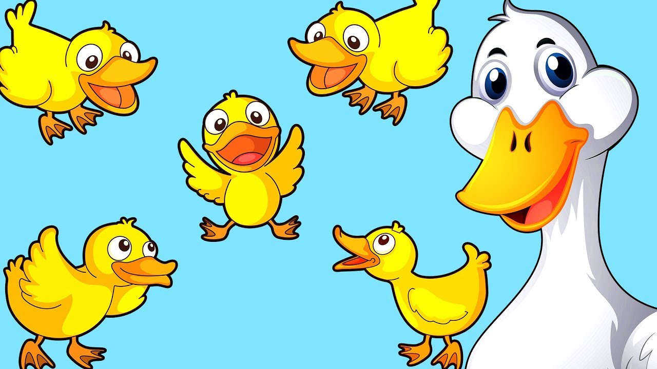 Песня для детей - Пять маленьких утят - Детская считалочка - YouTube Music