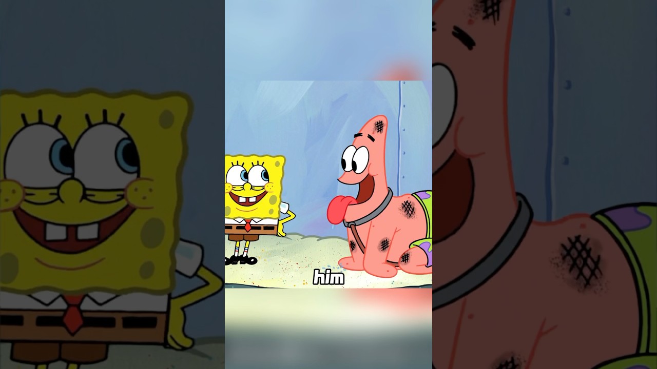 Patrick turns into a dog.