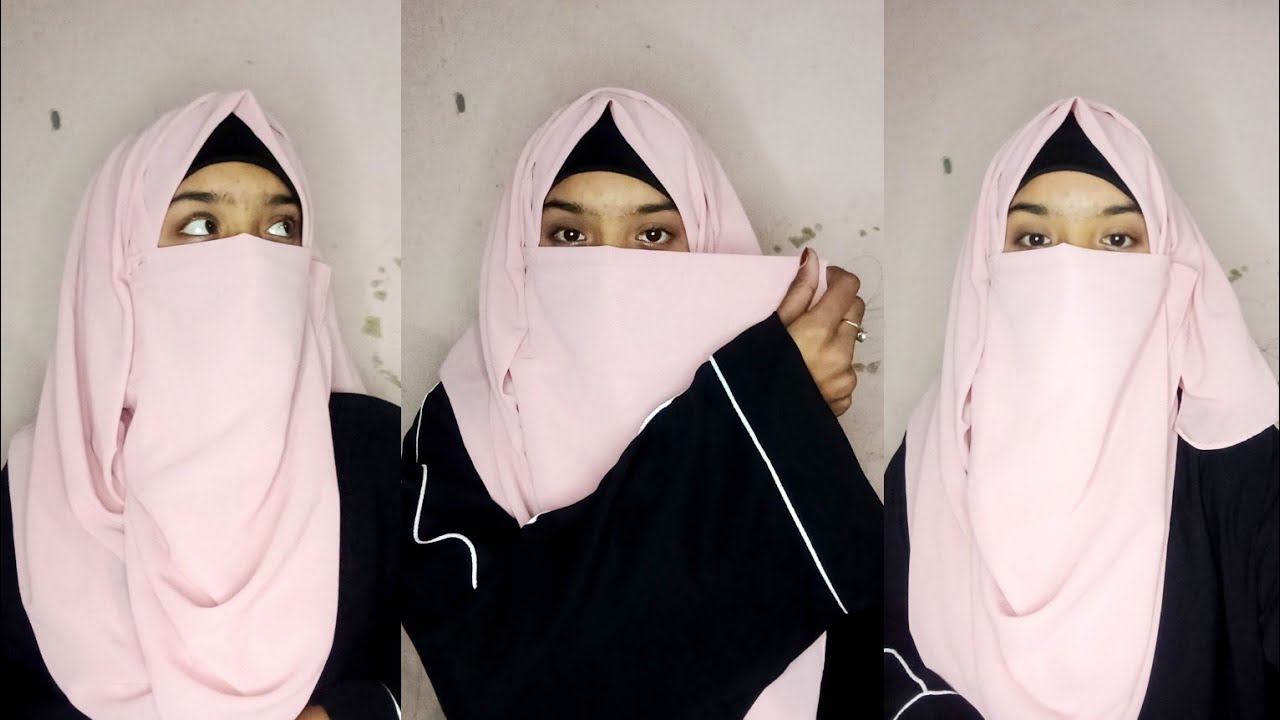 Unique and best hijab with niqab tutorial 🤩for muslim gurls.