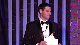 Cat. 7-b Win - Javi Zubizarreta accepts on behalf to FIM - 2018 Chicago/Midwest Emmy Awards