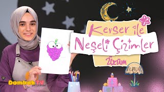 Kevser Ile Neşeli Çizimler 32 Bölüm Üzüm Resmi Çiziyoruz 