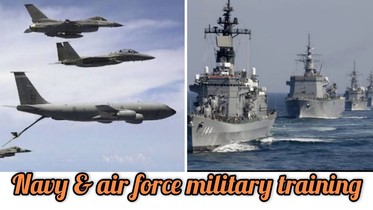 Navy and air force military training - YouTube