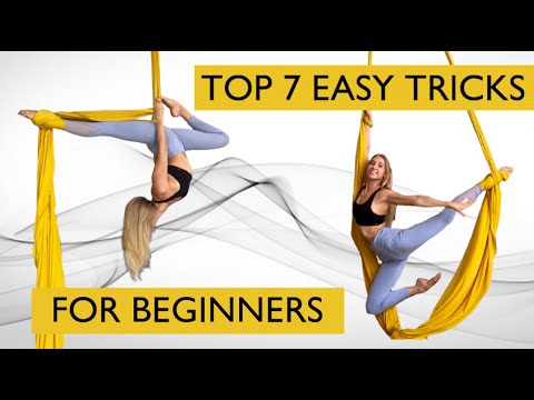 TOP 7 EASY TRICKS ON AERIAL SILKS FOR BEGINNERS - Aerial Silks Lessons