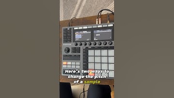 How to change the pitch of a sample on Maschine Plus #maschine #maschineplus