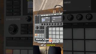 How to change the pitch of a sample on Maschine Plus #maschine #maschineplus