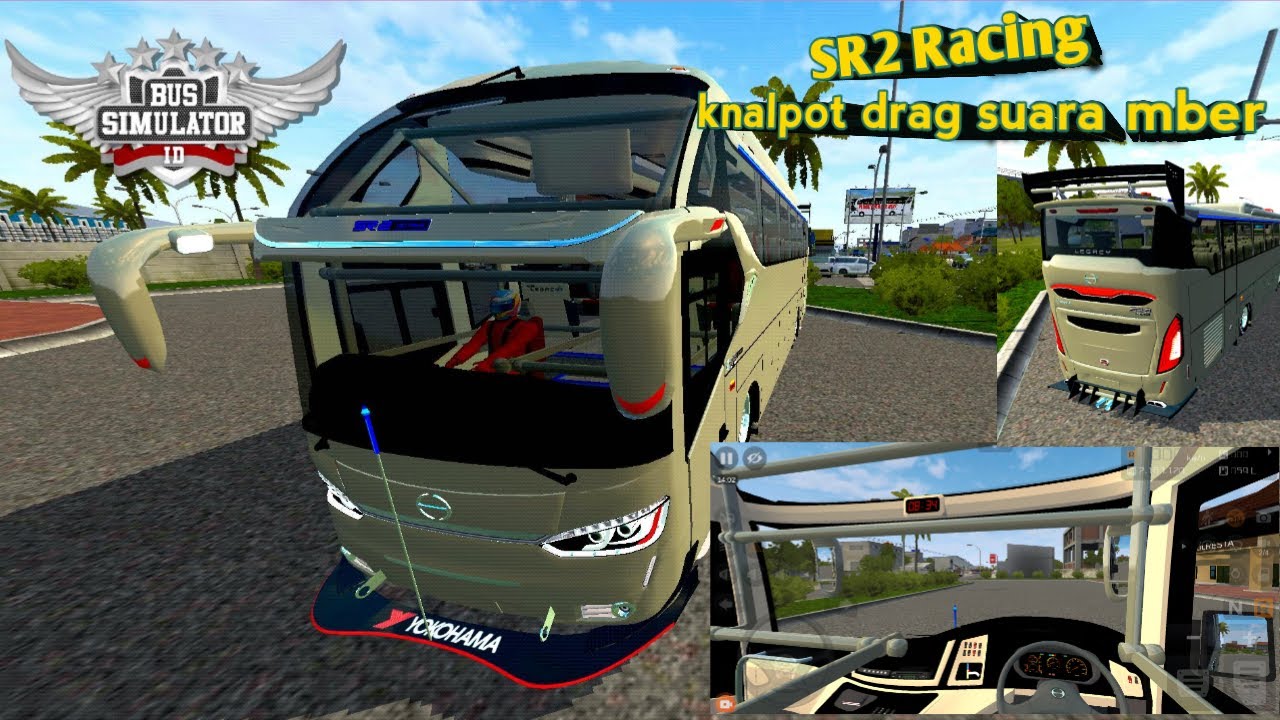 Free Download Mod Bussid Bus SR2 Racing Tercepat | Knalpot Menggelegar