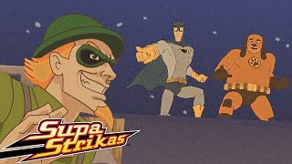 Supa Strikas Arabic | سوبا ستريكاس | كرتون كرة القدم للصغار | رجل قناع أيرون تانك