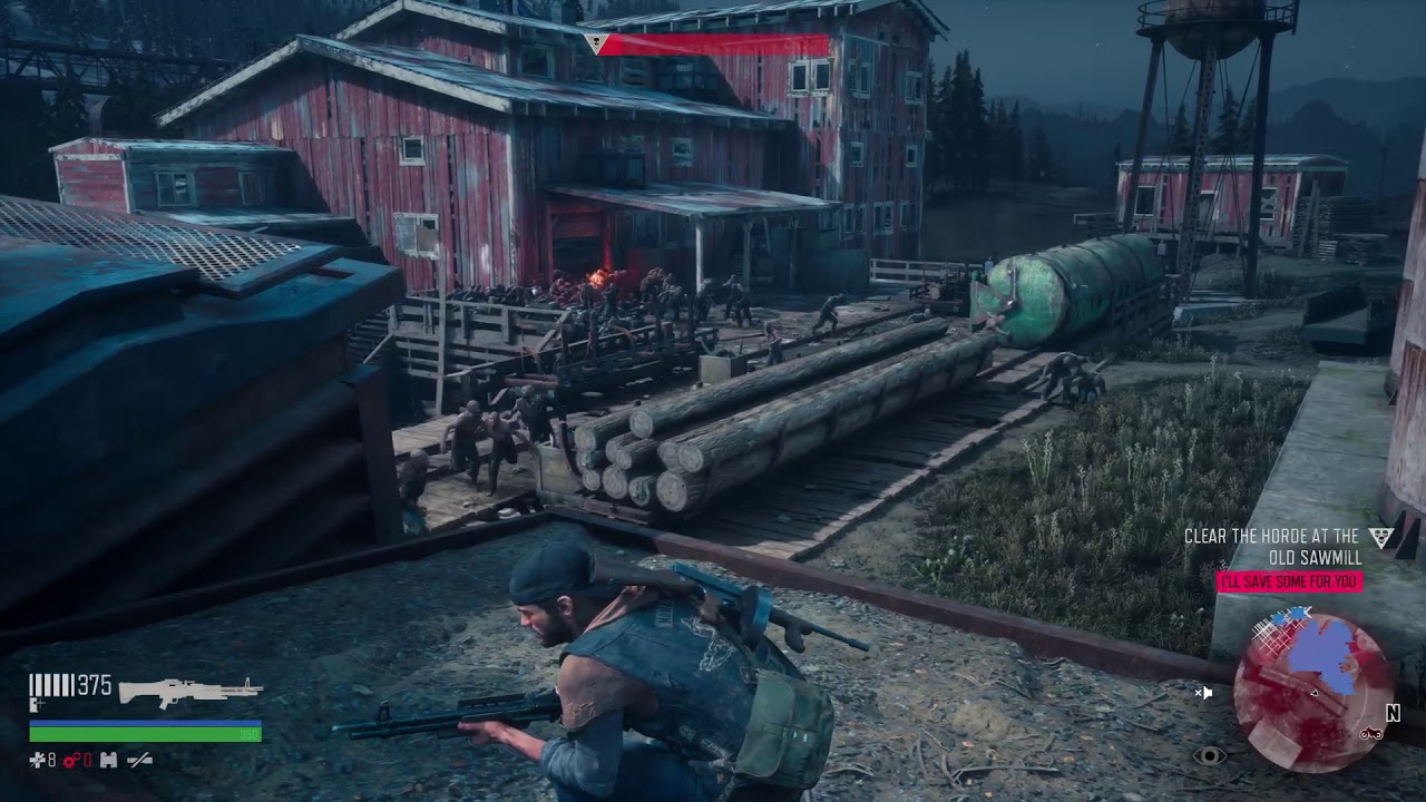 DAYS GONE Sawmill Horde In Under 60 Seconds YouTube