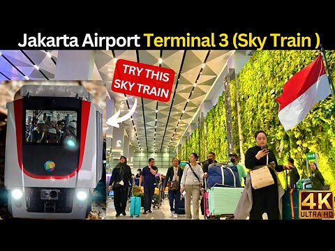Jakarta Airport Terminal 3, Complete Guide for Immigration, Customs, Skytrain and Sim card buying.