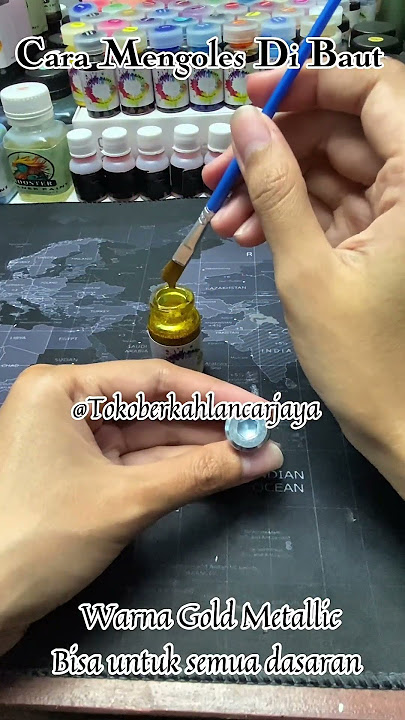 Warna Gold Metallic #candypaint #catoles #catchrome #pewarnalogam