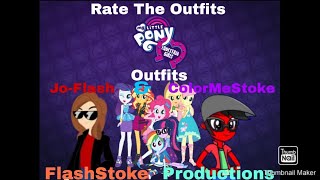 RATE THE OUTFITS :  All My Little Pony Equestria Girls/Mane 7 Outfits