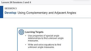 iReady Math 7 Lesson 28 Sessions 3 and 4