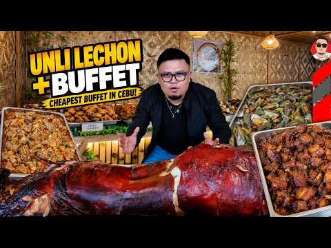 Cheapest UNLI Lechon Buffet sa Cebu? 20+ Filipino Foods for Only ₱299! 😱