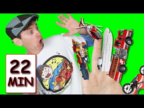Finger Family Vehicles | Wheels On The Bus + More with Matt