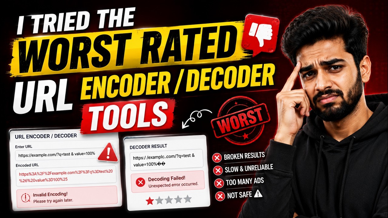I Tried the Worst Rated URL Encoder / Decoder Tools - YouTube