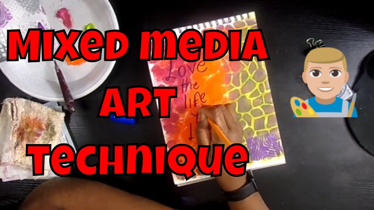 Mixed Media Art Technique (demonstration) mixedmedia 