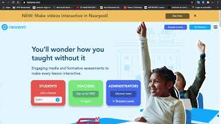 How to log into Nearpod in Englsh