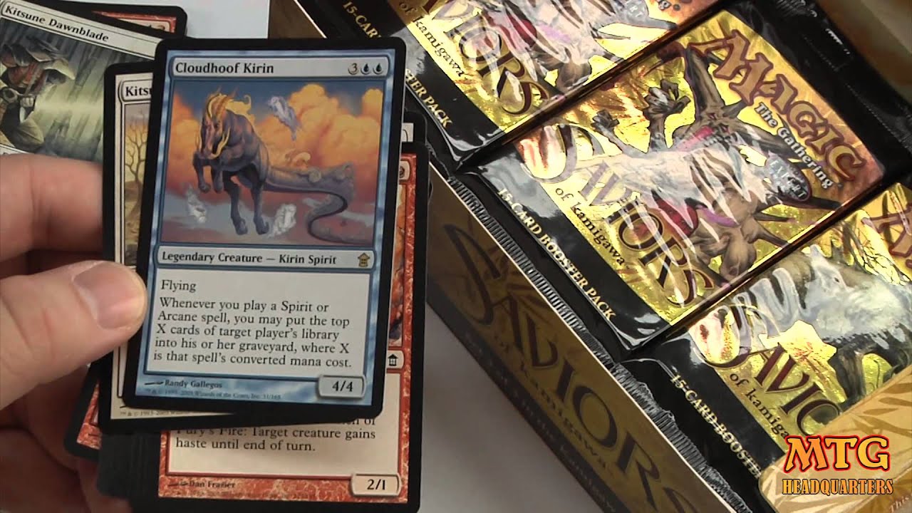 MTG Saviors Of Kamigawa Booster Box Opening 1/3 - YouTube