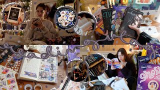 READING VLOG | a cozy week of reading supernatural romance, journaling, bookshelf refresh🌙