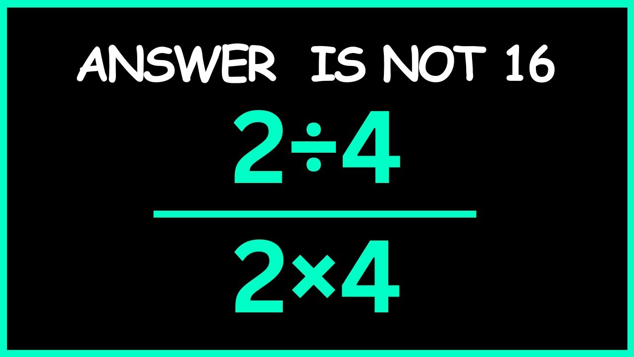 😵 This Math Problem Tricks Everyone ! - YouTube