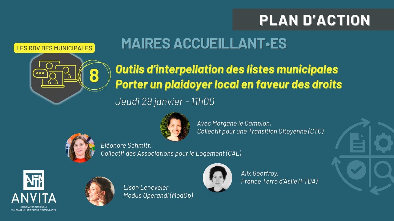 RDV des MUNICIPALES #8 - Outils d'interpellation des listes en faveur de l'accueil inconditionnel
