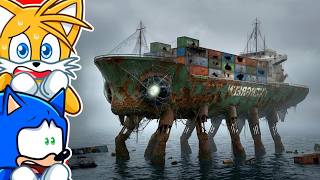 WE FOUND ABANDONED CRABCRAFTCARRIER USS ABRAHAM LINCOLN SEA MONSTER..😱 .SONIC BLOX