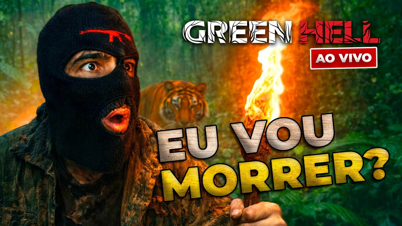 SOBREVIVENDO AO GREEN HELL PELA PRIMEIRA VEZ (AO VIVO) #1