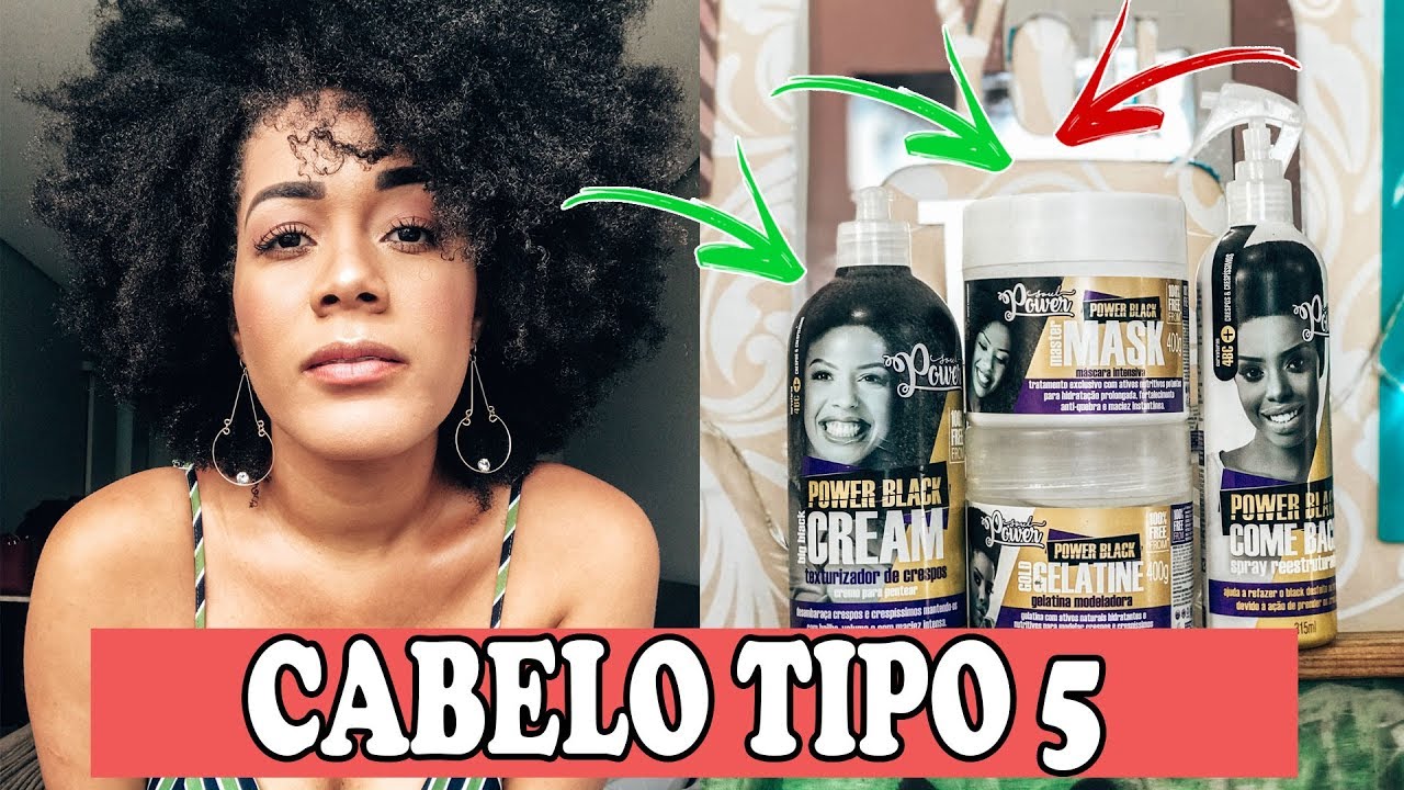 LINHA NOVA PARA CABELO 4C E CABELO TIPO 5 | POWER BLACK