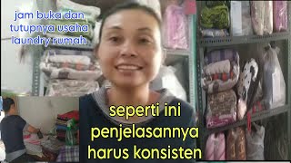 Jam Buka Dan Tutup Usaha Laundry Rumahan