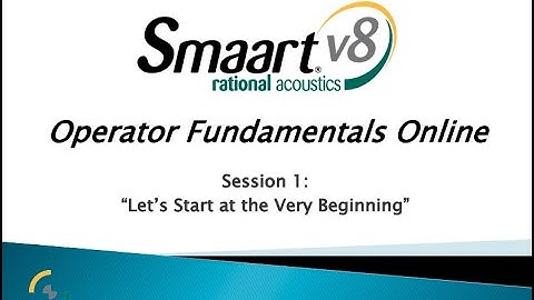 Smaart Operator Fundamentals Online: 1 - Let