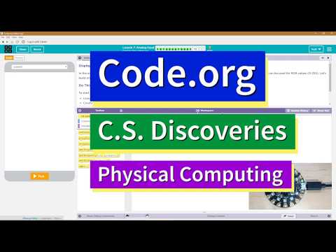 Analog Input Lesson 7.13 Tutorial with Answers Code.org CS Discoveries Physical Computing Unit 6