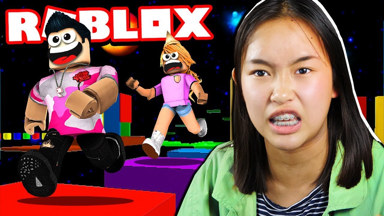 Roblox Sister Cheats In Secret Moon Speed Run 4 Obby Youtube - hyper roblox sister channel