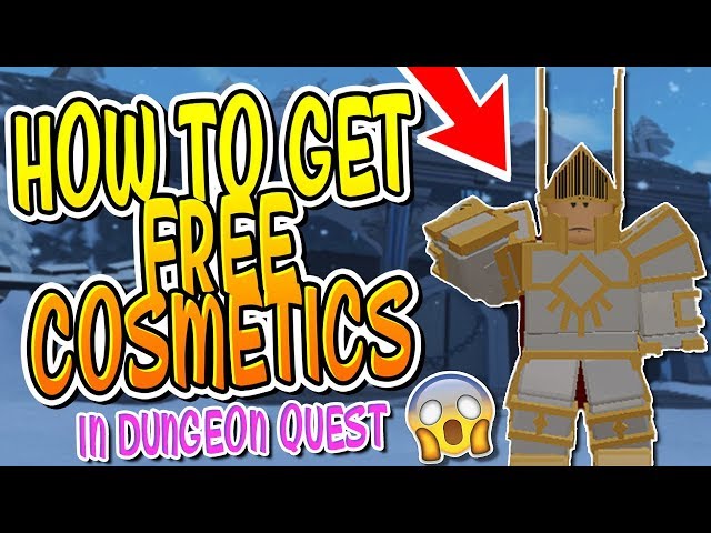 How To Get Free Cosmetics In Dungeon Quest Roblox Youtube - roblox dungeon quest armor drops wholefedorg