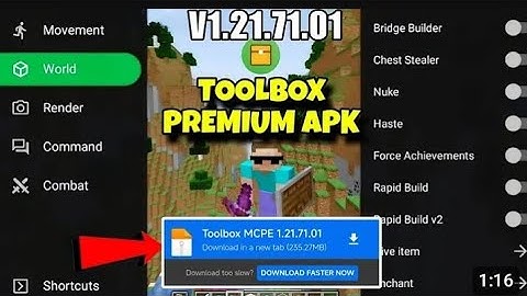 MCPE Toolbox 1.21.71+ | New UPDATE 32-Bit HACK - (New FEATURES UNLOCKED!