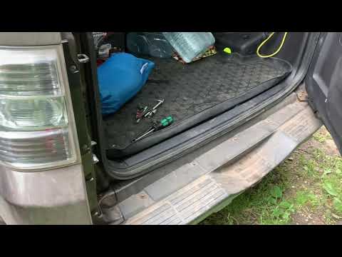 Pajero 4 замена замка и упора пятой двери