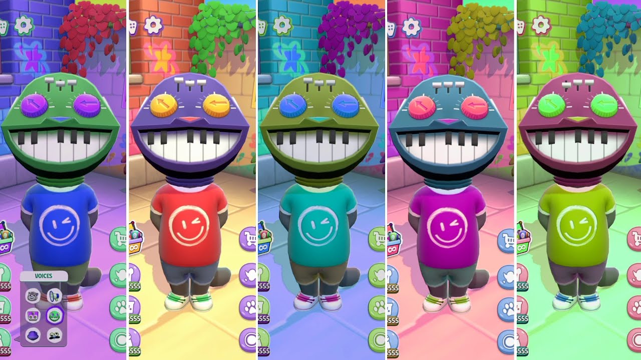 MY talking tom cartoon Gameplay Video Funny Pocoyo Colors Reaction Gameplay